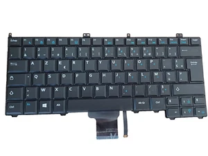 Tastatur "AZERTY" Französisch für Dell Latitude E7240 / E7440 Hintergrundbeleuchtung - Bild 1 von 2