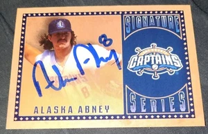 Tarjeta automática firmada por Alaska Abney 2022 de los capitanes del condado de Lake de los Guardianes de Cleveland - Imagen 1 de 1