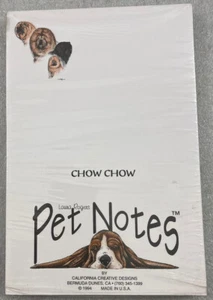 CHOW CHOW Pet Notes Tablets (2) writing note paper NEW 5.5" x 8.25"  - Picture 1 of 3