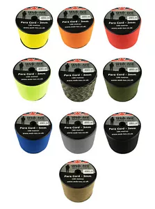 Web-tex Paracord Reel Roll 100m x 3mm - Picture 1 of 71