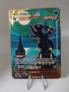 Pokémon Karte Nachtara Umbreon VMAX EVS 215 Metallkarte / Deko - Bild 1 von 2