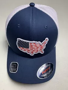 Gorra de béisbol Columbia PFG Stateside para hombre azul Flexfit malla ajustada L/XL EE. UU. - Imagen 1 de 14
