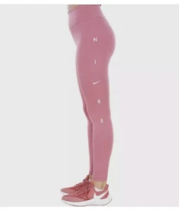 Nike One Desert Berry Pink Foam Graphic 7/8 Training XS Leggings DJ0778-614 - Bild 1 von 5