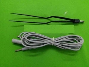 Reusable Laparoscopic Bayonet Bipolar Forceps 8 Inches,Tip 2MM Wide Cable - Picture 1 of 15