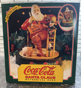 1994 Coca Cola Coke Santa Claus Mechanical Bank 2nd in Series NIB