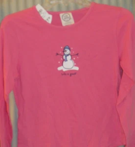 NWT! CLASSIC LIFE IS GOOD GIRLS L/S SWEETHEAT TEE......"SNOWMAN"...(6-8) - Picture 1 of 4