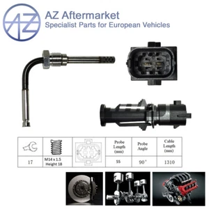 Sensor de temperatura de gases de escape AZ para Vauxhall Vectra 2002-2009 1,9 CDTi #3 - Imagen 1 de 2