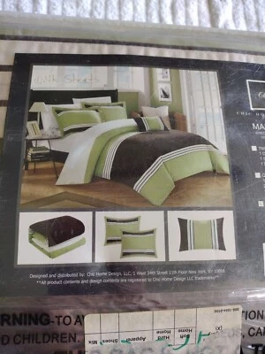 Chic Home Design Madison 4 PC Duvet Set King Cover 2 Shams 1 Pillow DS1137 - Image 1 of 4