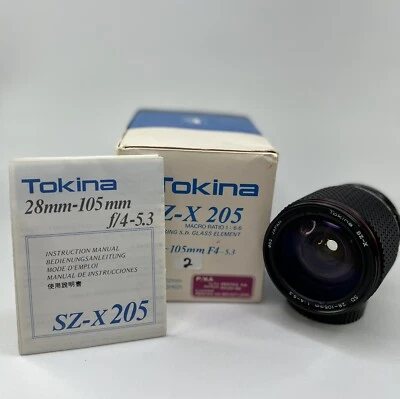 Pentax Tokina SZ-X SD 28-105mm f4 PKA PK-A Macro Zoom lens f film & DSLR (A5) - Image 1 of 4