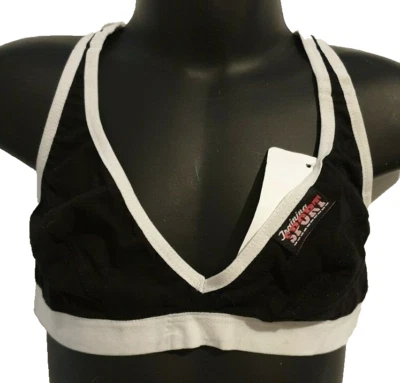 Nuevo con etiquetas Sujetador Deportivo Suave Ajustable Negro Marca Absorba Talla 85B Niñas Talla 85B AUS 10 Foto 1 de 2