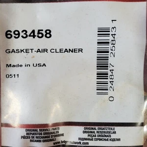Junta limpiador de aire genuina Briggs & Stratton 693458 x3 - Imagen 1 de 4