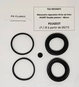 PEUGEOT J7 / J9 - Nécessaire réparation 1 Etrier Avant double pistons - 48mm - Foto 1 di 1