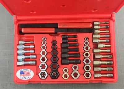 Juego de reenhebrado de restauración de roscas Matco Tools TR51K fraccional y métrico con estuche Foto 1 de 2