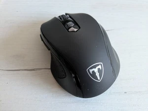 TeckNet Wireless Mouse, 2.4G, Nano Receiver, 6 Buttons, 18 Month Battery, Black - Picture 1 of 5