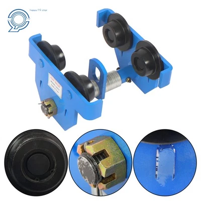 Dual Wheels I-Beam Trolley 2 Ton Capacity  Alloy Steel 65-180mm Adjustable - Image 1 of 4