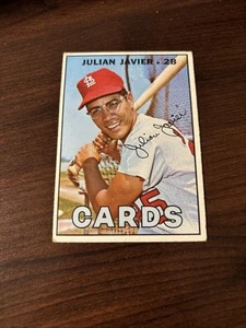 1967 Topps Baseball Julian Javier St. Louis Cardinals Karte #226 EX - Bild 1 von 5
