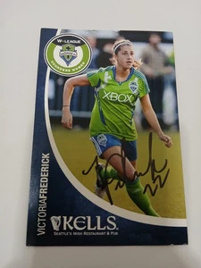 Victoria Frederick Seattle Sounders FC Fußball 4"x6" Autogrammfoto BESCHREIBUNG LESEN - Bild 1 von 2