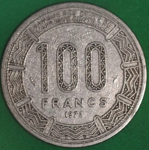 1978 Central African Republic 100 Francs VF - Picture 1 of 2