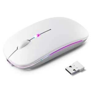 Wireless Bluetooth Mouse – Rechargeable Silent Dual Mode Bluetooth 5.2 & USB ... - Picture 1 of 7