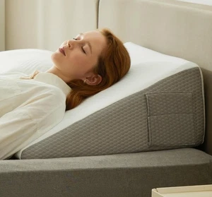 Almohada de cuña Bedluxe, almohada de cuña de cama de 10 pulgadas para cabecero, almohada de cuña  - Imagen 1 de 5