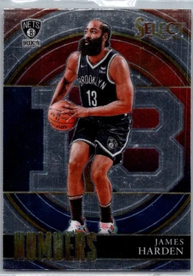 2021-22 Panini Select #36 James Harden Select Numbers - Image 1 of 2