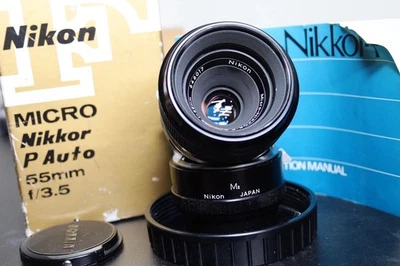 Lente macro Nikon Micro-Nikkor-P 55 mm f3,5 sin IA con anillo de extensión PK-3 1:1 Foto 1 de 4