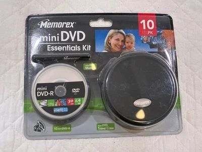 Memorex mini DVD-R Recordable 10 Pack 30 Min / 1.4GB 8cm for DVD Camcorder or PC - Image 1 of 2