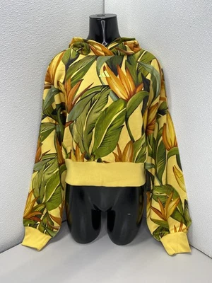 Farm Rio X Adidas Mujer Sudadera con Capucha Amarilla/Multi Talla XL Birds Of Paradise Semi Chispa Foto 1 de 4