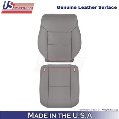 Fundas de asiento de repuesto grises de cuero genuino para Toyota Sienna 1998-2003 Foto 1 de 4