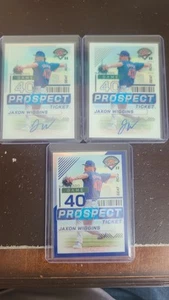 Lote de 3 tarjetas Panini Prospect Edition Jaxon Wiggins 2024 envío gratuito - Imagen 1 de 2