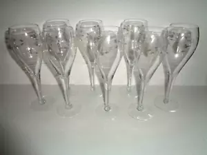 Princess House HERITAGE (8) TULIP WINE GLASSES 7 oz - Picture 1 of 11