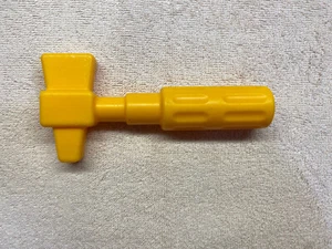 1977 Fischer Price Medical Kit 936 Replacement Piece Only ~ Yellow Reflex Hammer - Picture 1 of 3