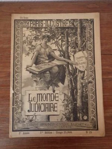 PARIS ILLUSTRE No 21 (Novembre 1884) LE MONDE JUDICIAIRE - Picture 1 of 7