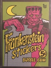 2018 Topps 80th Anniversary Wrapper Art Card #98 1966 Frankenstein Stickers