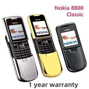 Nokia 8800 Original Mobile Phone 2G GSM Tri-band Unlocked Classic 3 Colors New - Picture 1 of 15