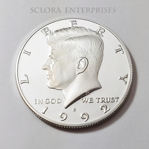 1992 S KENNEDY *90% SILVER PROOF* HALF DOLLAR  **FREE SHIPPING** Cover