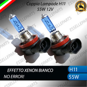 LAMPADE LAMPADINE BLUE H11 EFFETTO XENON AUDI A4 B8 PER FENDINEBBIA BIANCO 55W
