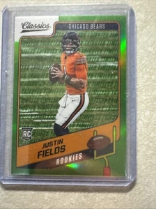 2021 Panini Classics Justin Fields Premium Green Rookie RC /20 #154 SSP Steelers - Bild 1 von 3