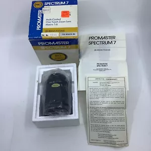 Nos Promaster Spectrum 7 AF 28-80MM F3.5/4.5 One Touch Zoom Lens For Minolta - Picture 1 of 8