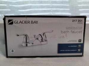 Glacier Bay Constructor 4 inch Centerset Bathroom Faucet 217251 in Chrome - Picture 1 of 1