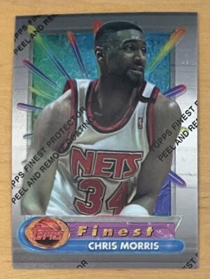 Chris Morris 1994-95 Topps Finest #114 New Jersey Nets Star Mint Condition - Image 1 of 2