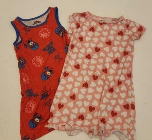 Lot of 2 Girls Sleepwear Nightgown Pajamas sizes 4-5 - Picture 1 of 3