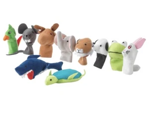 IKEA Titta Djur Pack Of 10 Finger Puppets Assorted Animals Kids Pretend Play - Picture 1 of 2