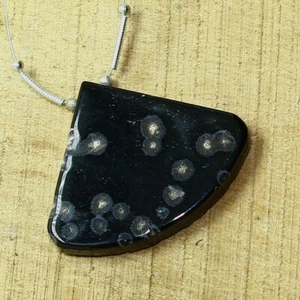 50.55cts Natural Ocean Jasper Smooth Pendant Loose Gemstone Size 31x39mm 1pcs - Picture 1 of 6