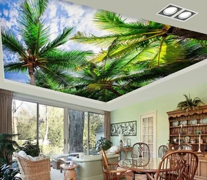 3D Coconut Leaves G4289 Ceiling WallPaper Murals Wall Print Decal Deco Erin 2023 - Picture 1 of 5