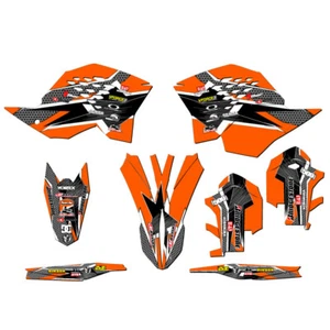2008-2011 EXC-F PODIUM Orange Senge Graphics Kit Compatible with KTM - Picture 1 of 10