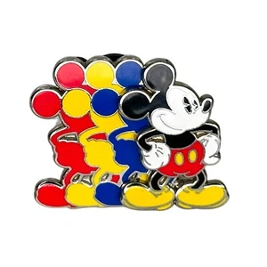 MICKEY MOUSE Colorful Silhouettes 2010 Disney Pin #77626 Red Yellow Blue - Picture 1 of 2