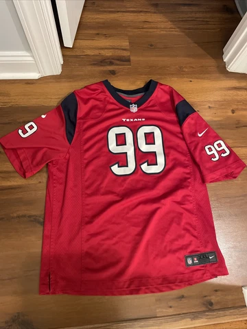 Nike on field Men’s Houston Texans JJ Watt #99 Red jersey size 2XL Pre-Owned Cover