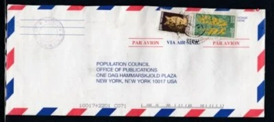 ИНДИЯ Коммерческая Обложка Калькутта в Нью-Йорк 27-2-2009 Отмена - Изображение 1 из 2