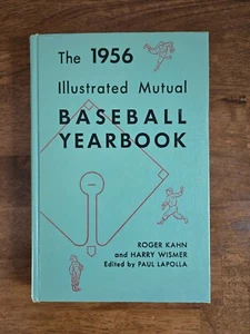 Rare Vintage 1956 Illustrated Mutual Baseball Book W/4 Legendary Signatures - Picture 1 of 16